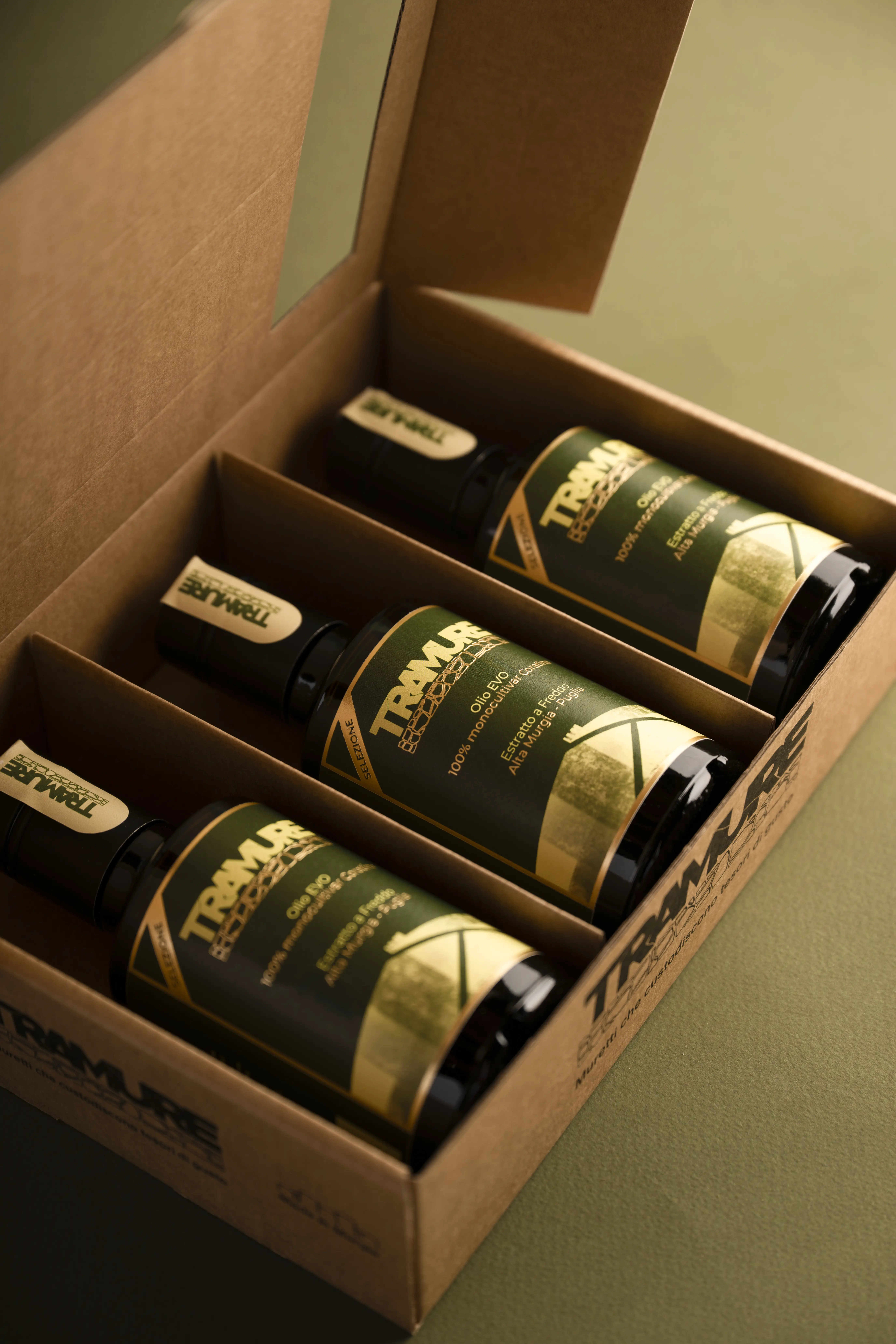 3 bottiglie di olio tramure da 250 ml